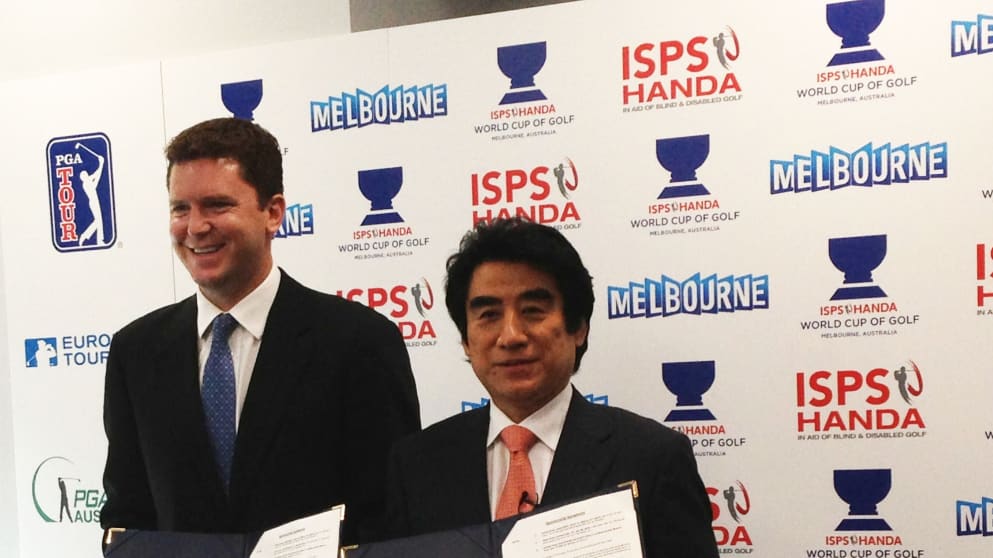 ISPS HANDA becomes title sponsor of World Cup of Golf