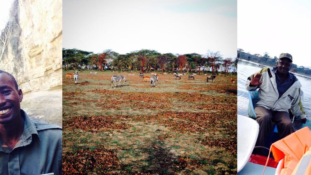Daan Huizing enjoying himself on safari ahead of the Barclays Kenya Open (Instagram: daan_huizing)