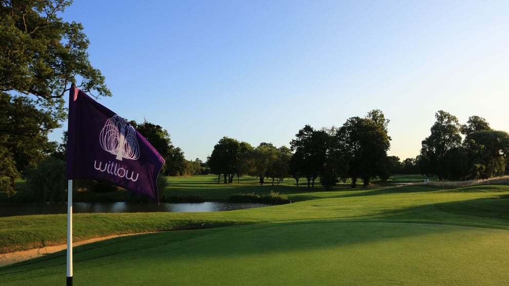 The 17th green at Hanbury Manor