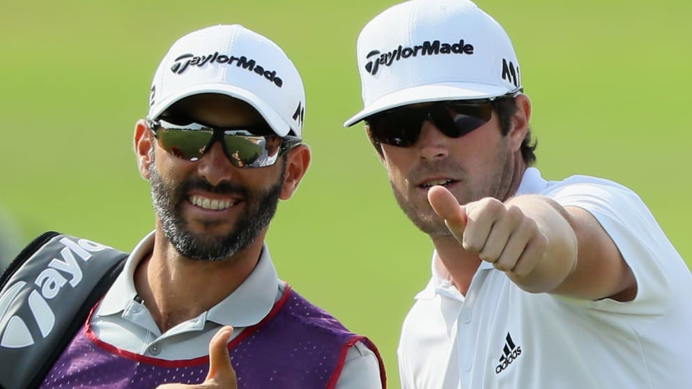 Nacho Elvira and caddie/mate, Diego
