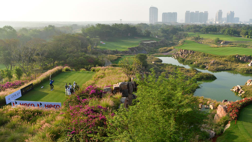 The 16th hole at DLF G&CC