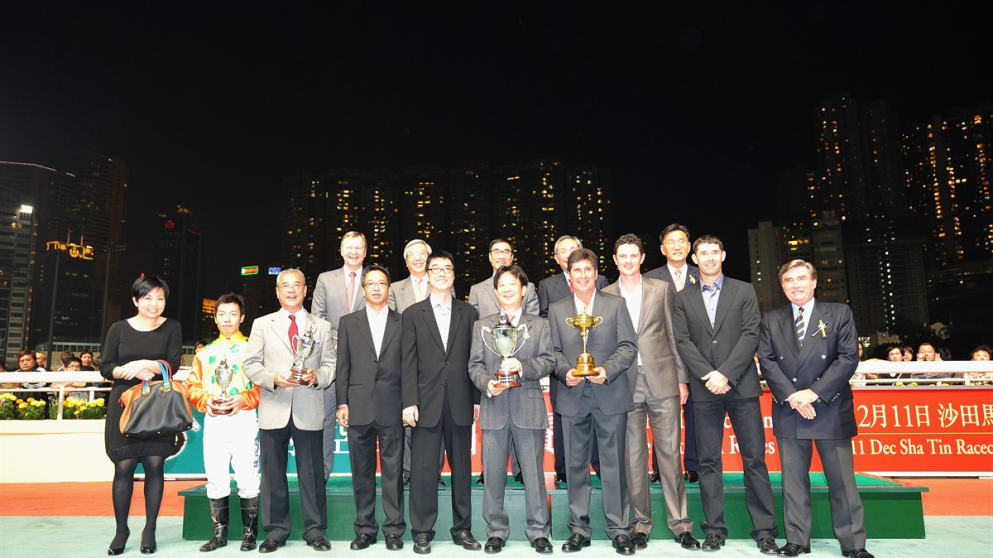 Ryder Cup Captain Jose Maria Olazabal, Padraig Harrington and Justin Rose at the presentation of The European Tour Golf Cup
