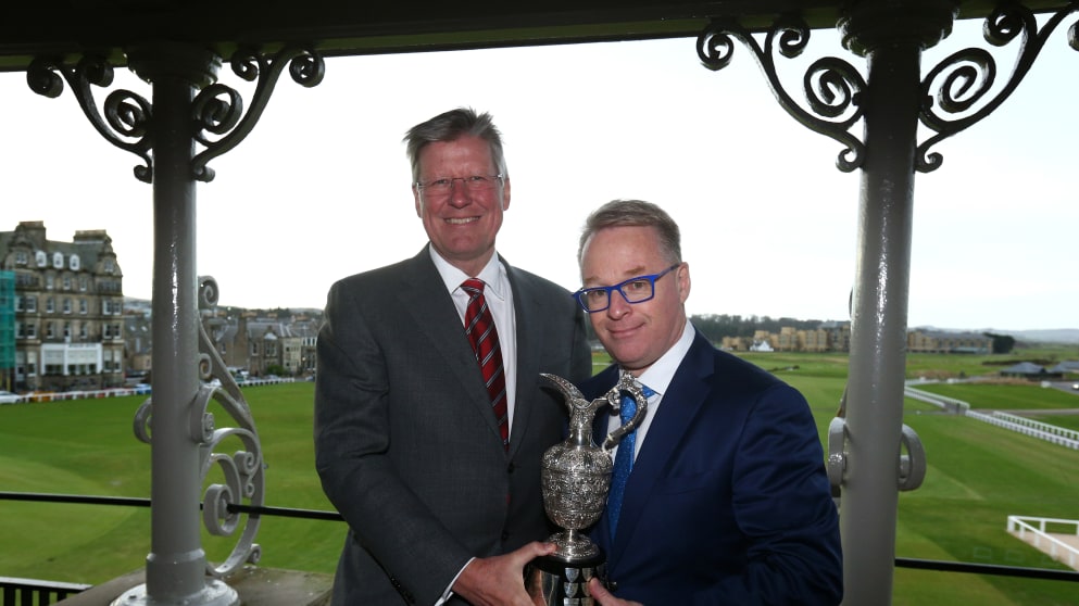 Martin Slumbers, Chief Executive of The R&A and Keith Pelley, European Tour CEO