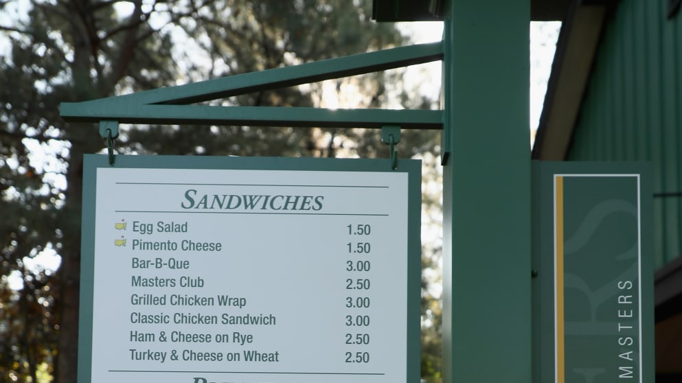 Concessions at Augusta National
