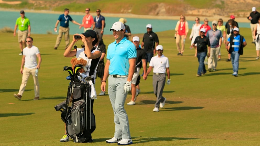 Rory McIlroy at the 2015 Abu Dhabi Invitational 