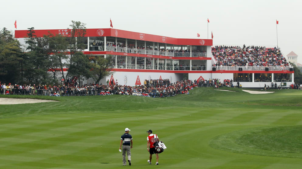 Martin Kaymer on the 18th at Sheshan in 2011