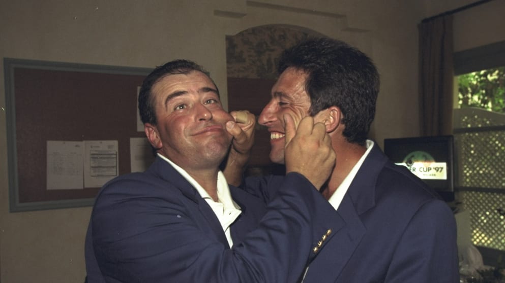 Costantino Rocca and Jose Maria Olazábal at The 1997 Ryder Cup