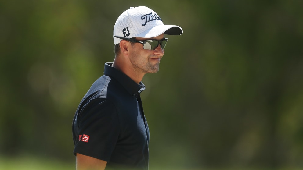 Adam Scott during the third round at RACV Royal Pines Resort