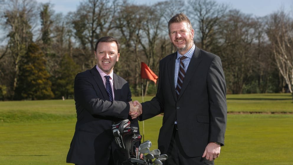 James Finnigan, Commercial Director of the Irish Open, and Moy Park’s UK and Ireland Director, Alan Gibson