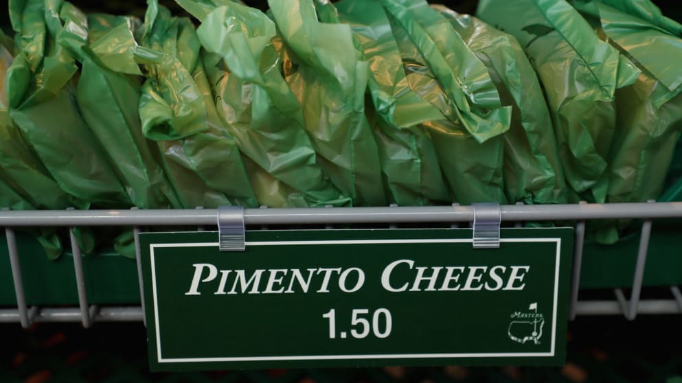 A Pimento cheese sandwich at the Masters