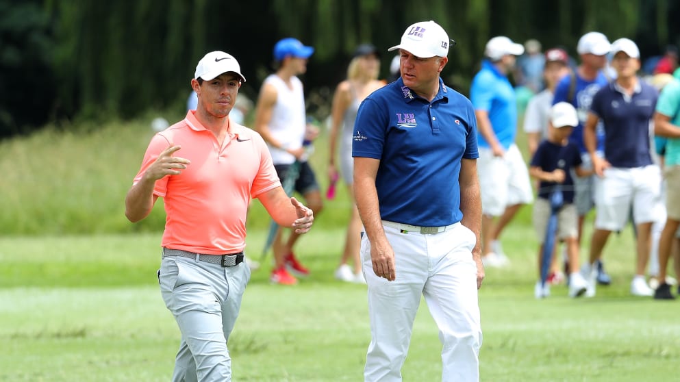 Rory McIlroy and Graeme Storm