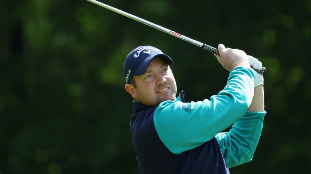 Duncan Stewart watches his approach