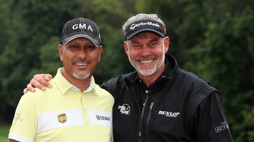 Jeev Milkha Singh and Darren Clarke