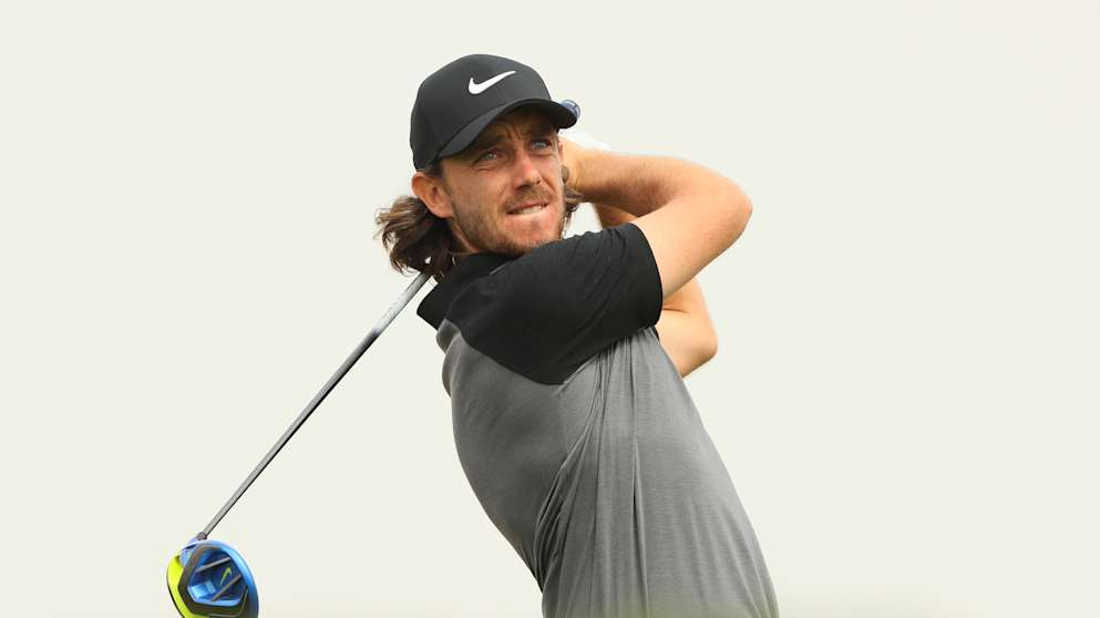 Tommy Fleetwood at the Abu Dhabi HSBC Championship