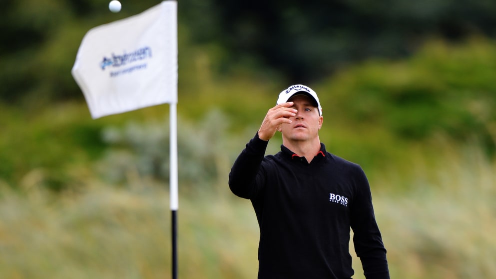 Alex Noren on the fifth hole on Friday