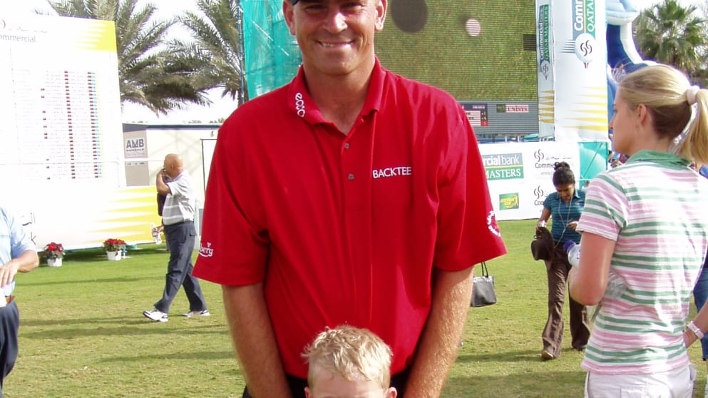 Thomas Bjorn and Mikkel Mathieson in 2006