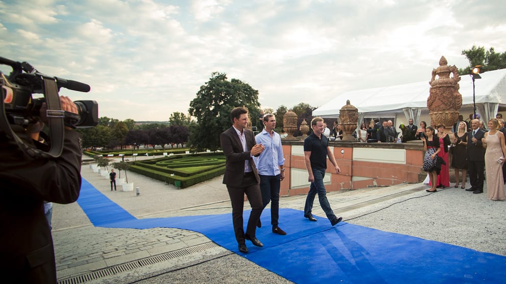 Bernd Wiesberger at the Official Players' Welcoming party for the D+D REAL Czech Masters at Troja Palace in Prague