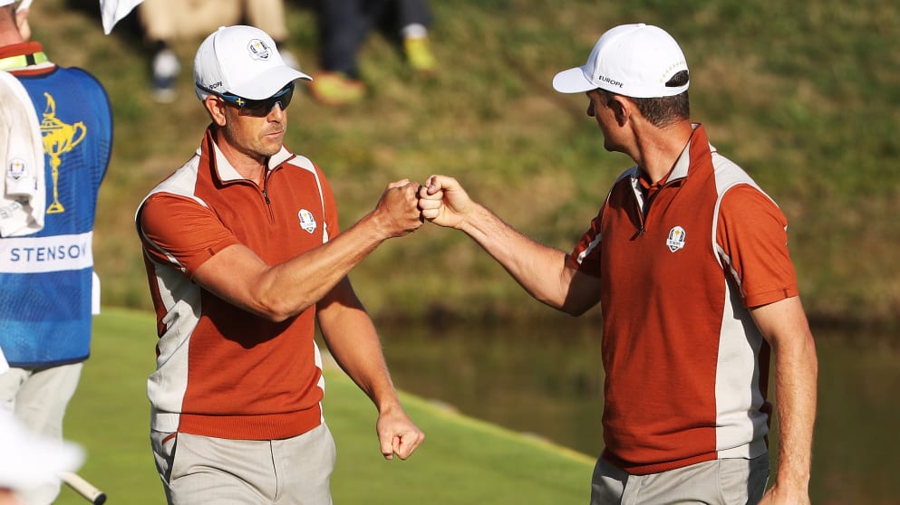 Justin Rose and Henrik Stenson