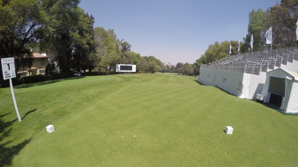The first hole at Club de Golf Chapultepec