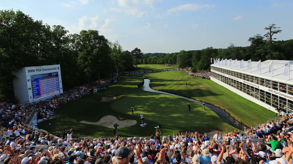  Luke Donald celebrates his win on the 18th green during the final round of the BMW PGA Championship on the West Course at Wentworth