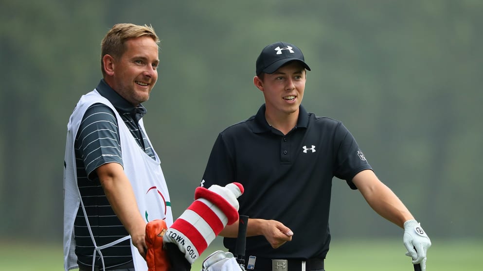 Matt Fitzpatrick and his caddie Jamie Lane