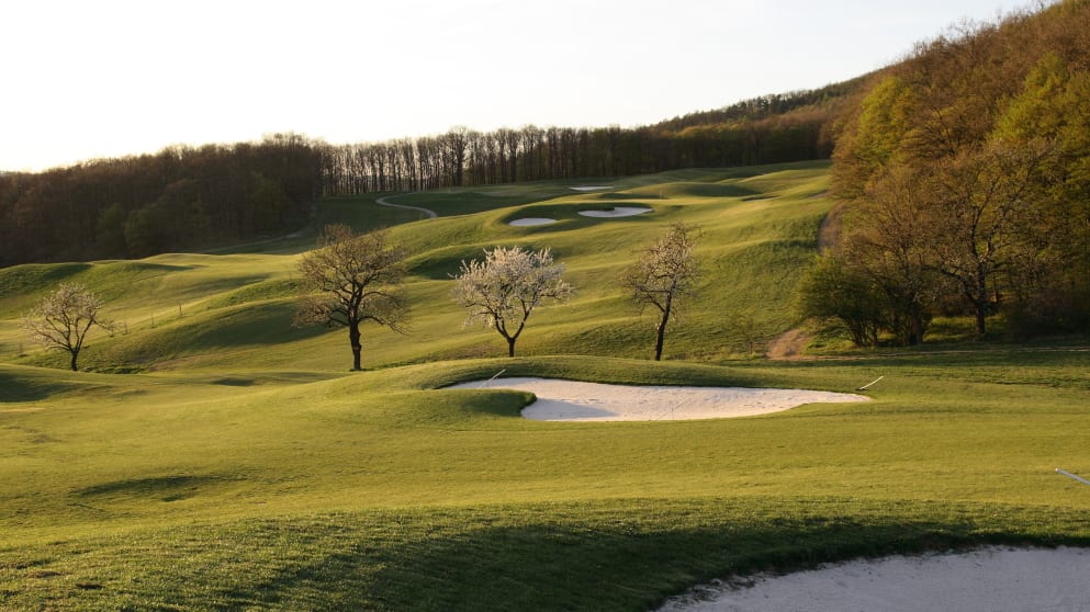 The second green at Kaskáda Golf Resort (credit Kaskáda Golf Resort)