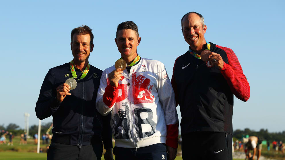 Henrik Stenson, Justin Rose and Matt Kuchar