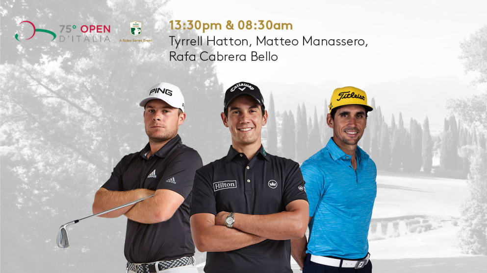 Hatton, Manessero, Cabrera-Bello Italian Open tee times