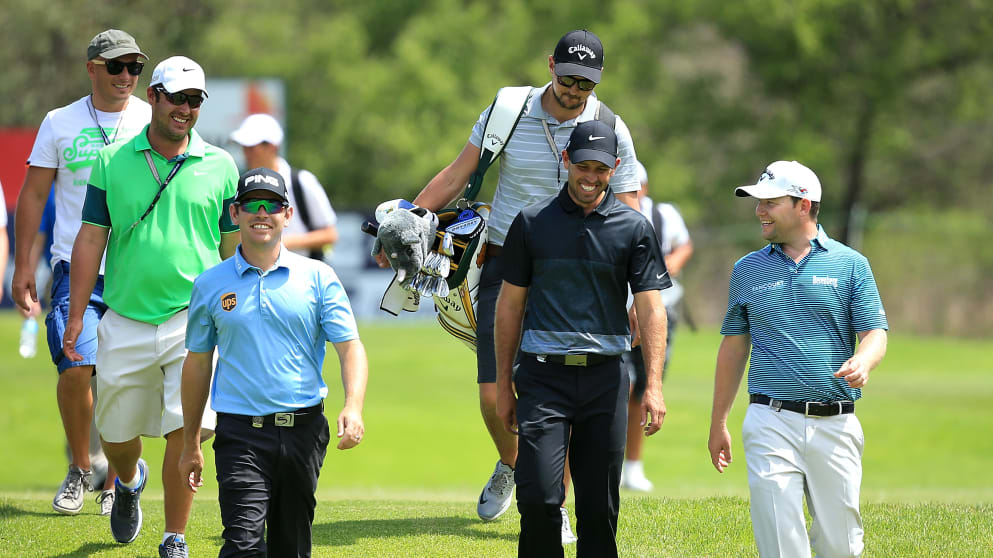 Louis Oosthuizen, Charl Schwartzel and Branden Grace