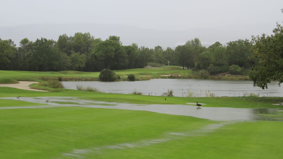 Terre Blanche golf course under water