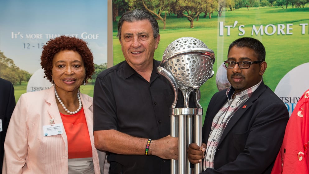 (from left to right): Cllr. Nozipho Tyobeka-Makeke, Selwyn Nathan &  Cllr. Subesh Pillay