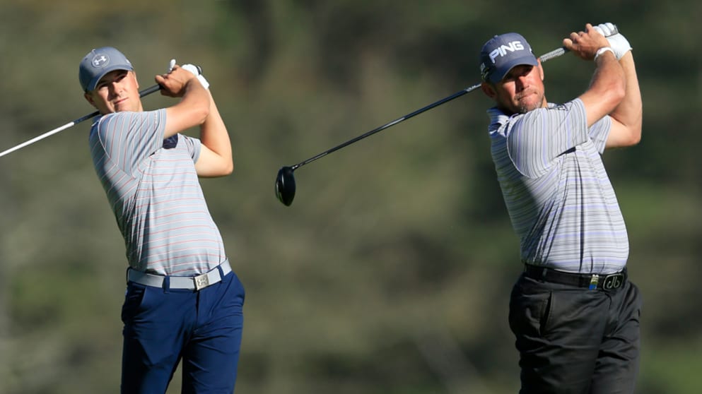 Jordan Spieth and Lee Westwood
