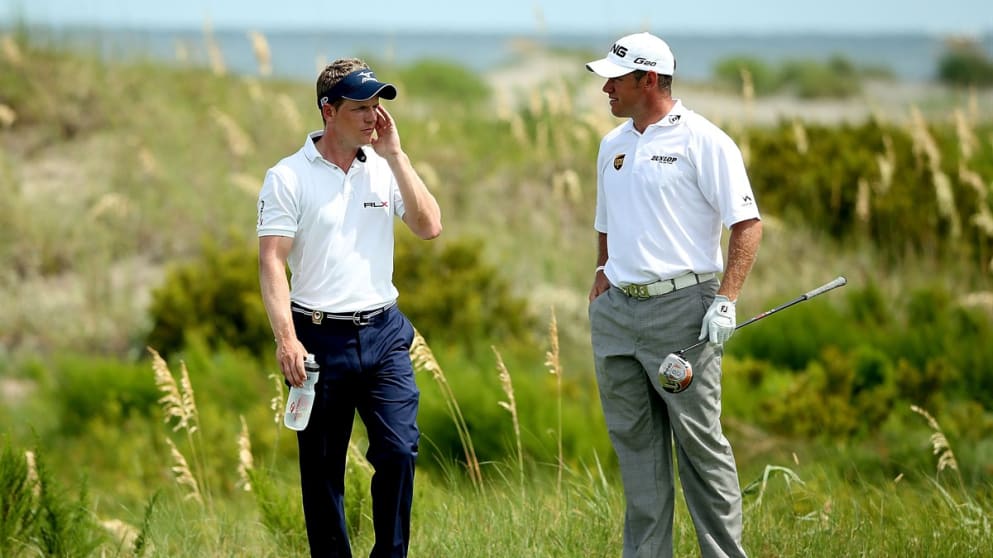 Luke Donald and Lee Westwood 