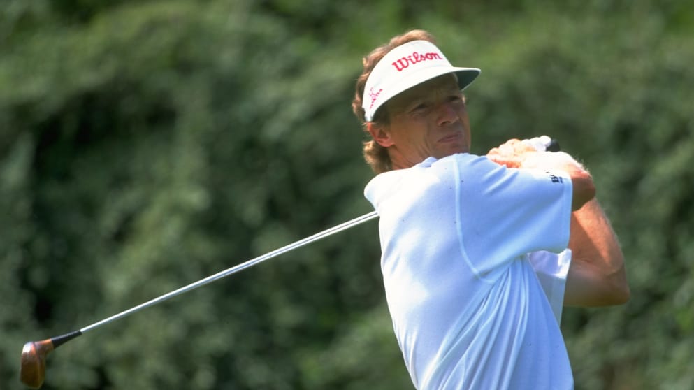 Bernhard Langer in action in Italy in 1997