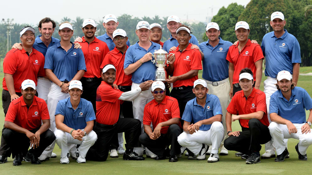 Team Asia and Team Europe 