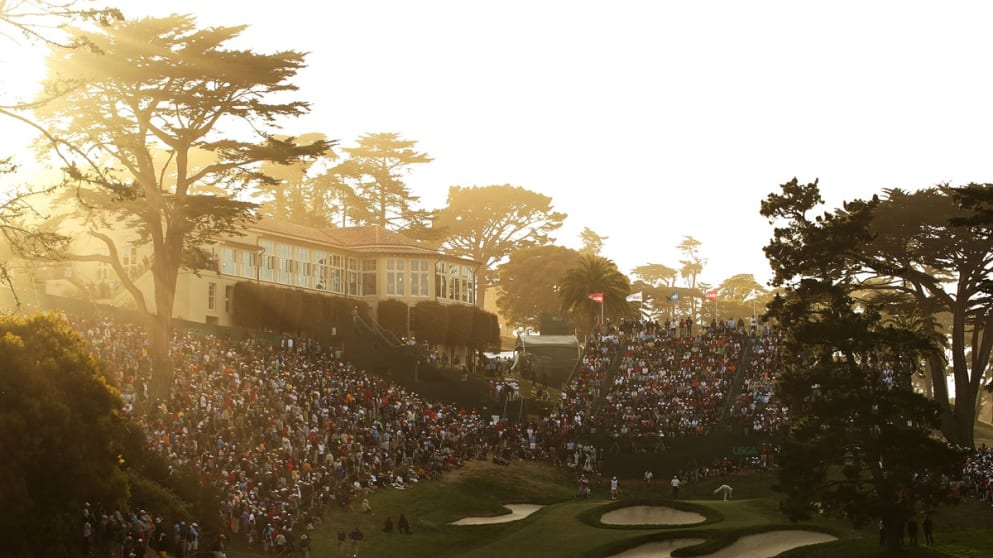  A general view of the 18th hole 