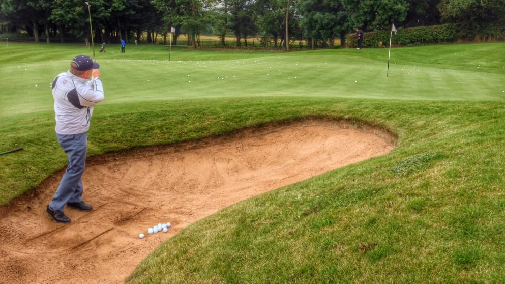The Senior Tour's Tony Johnstone is an expert when it comes to play from the sand