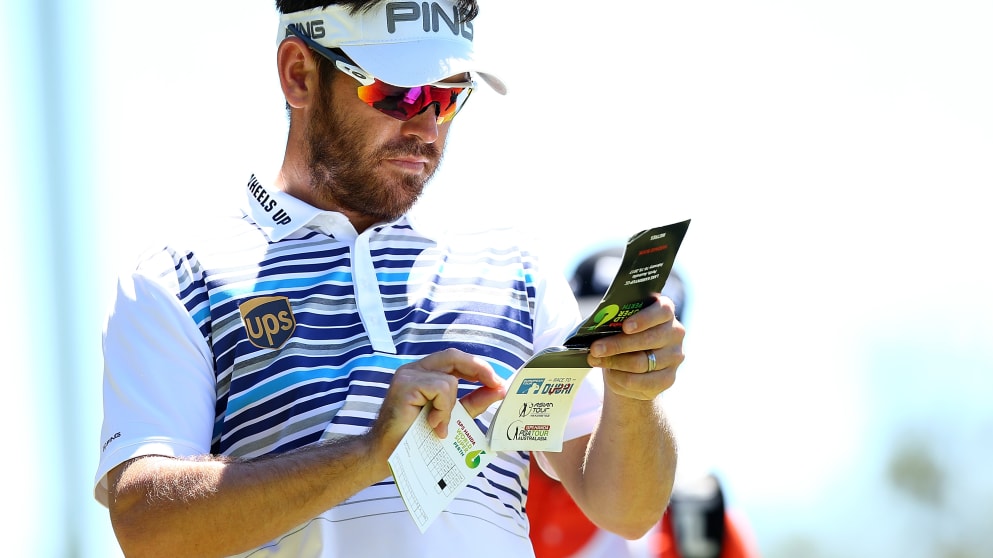 Louis Oosthuizen during the third round of the ISPS HANDA World Super 6 Perth