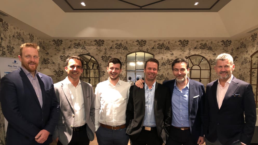 Ian Knox, European Tour Destinations Operations Director, Antonio Castelo of Verdura Resort, Dimitri Chaynes of Lighthouse Resort, Esa Honkalehto of Linna Golf, Stanislav Lisner of Albatross Golf Resort & Iain McInally, Head of European Tour Destinations