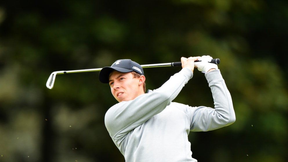 Matt Fitzpatrick on the third hole on Friday