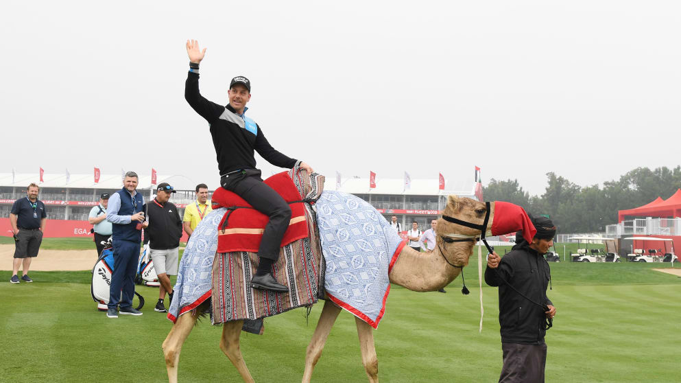 Henrik Stenson at the 2018 Abu Dhabi HSBC Championship