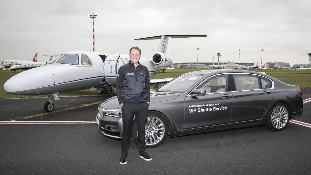 Danny Willett arrives for BMW International Open