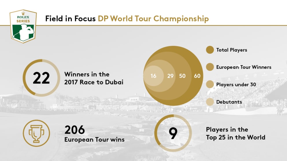 Field in Focus at the DP World Tour Championship, Dubai
