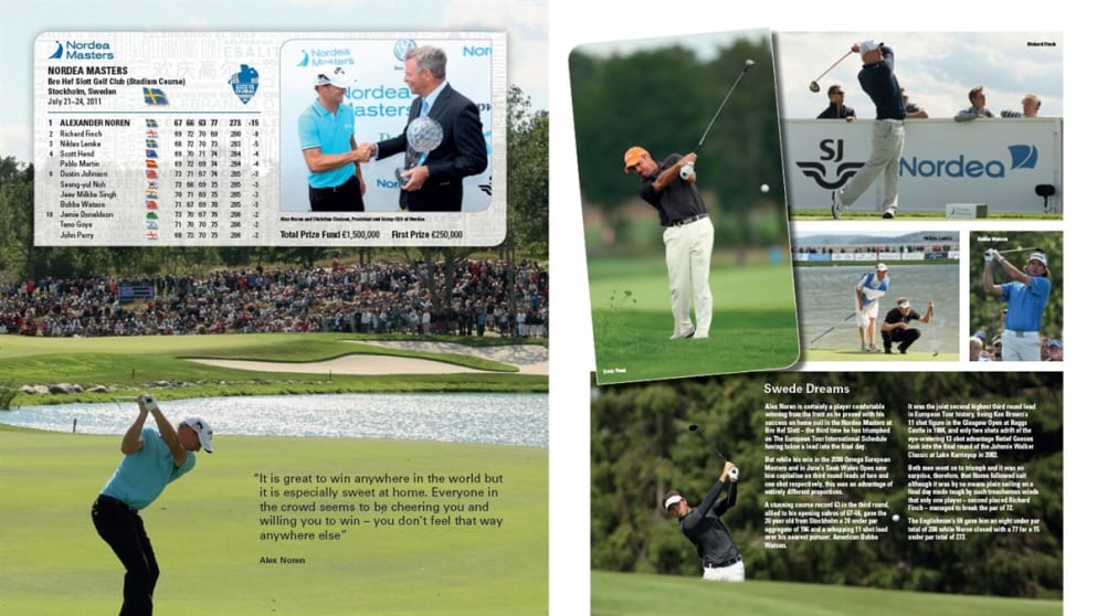 Alex Noren won the Nordea Scandinavian Masters by seven shots.