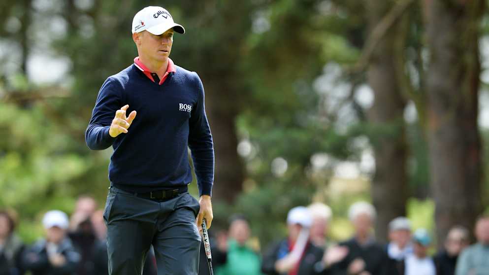 Alex Noren at the seventh hole.