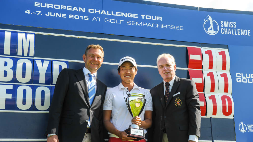 Daniel Im presented by the Swiss Challenge presented by Association Suisse de Golf by Daniel Weber (r) and Jean-Marc Mommer (l) (Emanuel Stotzer)