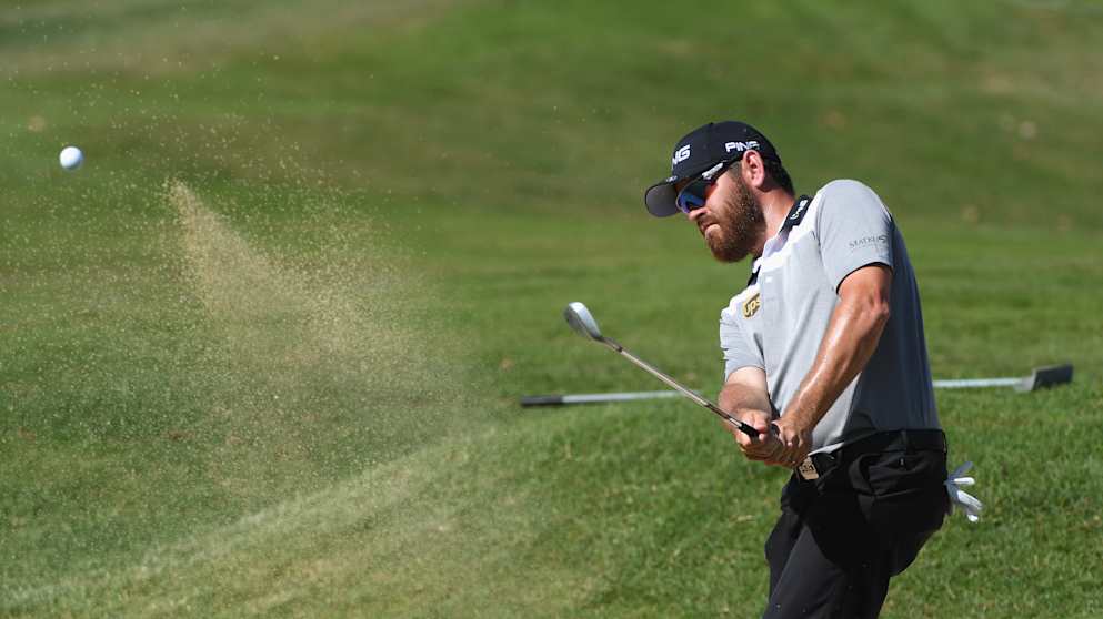 Louis Oosthuizen during day one of the AfrAsia Bank Mauritius Open at Heritage Golf Club on November 30, 2017 in Bel Ombre, Mauritius.  (Photo by Ross Kinnaird/Getty Ima