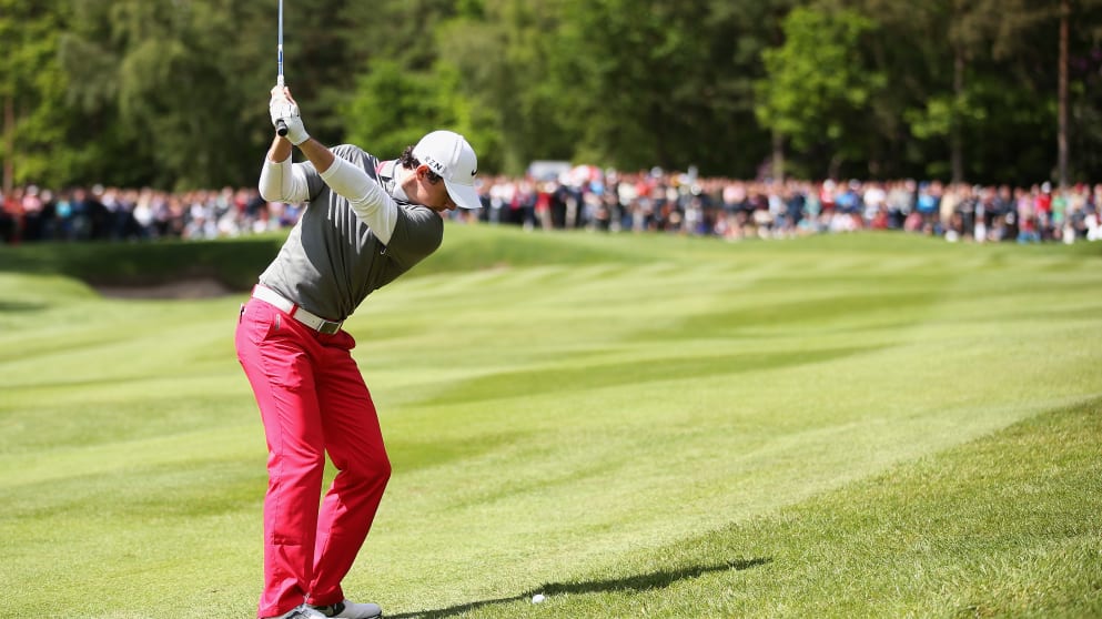 Rory McIlroy on the 11th hole