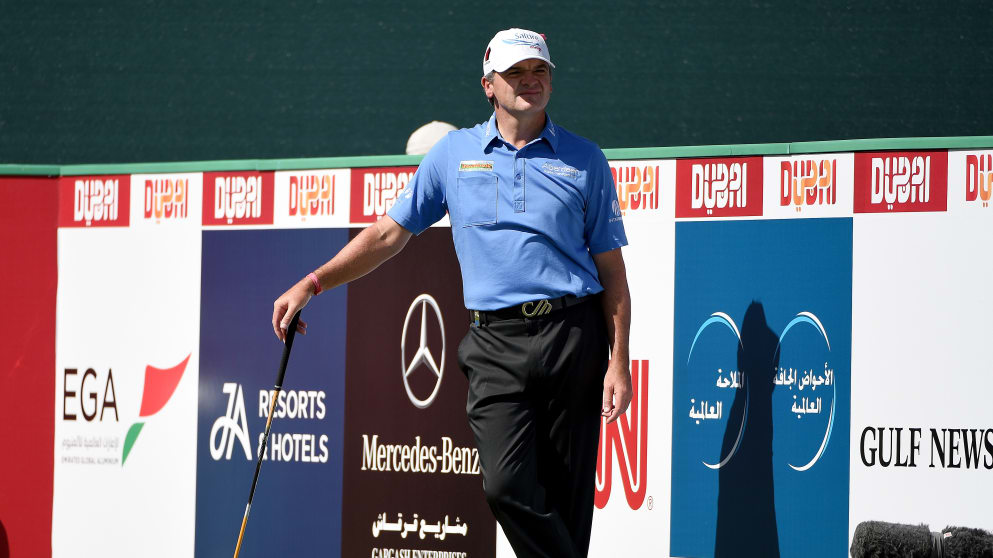 A 66 for Paul Lawrie on moving day at the Omega Dubai Desert Classic
