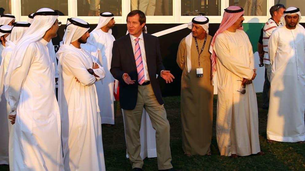 George O'Grady with His Highness Sheikh Majid bin Mohammed bin Rashid al Maktoum